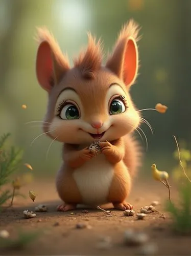 cute cartoon character,chipmunk,alvin,squeakquel,squirell,timon,Photography,General,Realistic