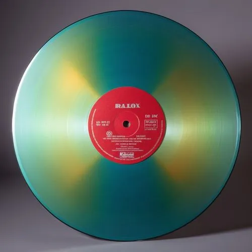 this record is blue and green with red on it,discs vinyl,blank vinyl record jacket,vinyl record,golden record,laserdisc,polyvinyl,Photography,General,Realistic