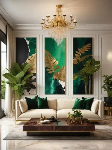 interior decor,gournay,modern decor,philodendron,contemporary decor,interior decoration,tropical greens,philodendrons,decoratifs,decorative art,decor,interior design,palm fronds,boho art,marble painting,decors,boho art style,living room,sitting room,gold stucco frame,Conceptual Art,Oil color,Oil Color 07