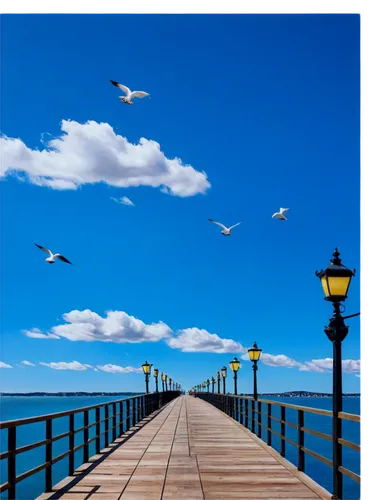 wooden pier,fishing pier,boardwalk,wooden bridge,walkway,pier,harborwalk,boardwalks,board walk,the pier,passerelle,old pier,cromer pier,east pier,landscape background,the road to the sea,jetty,princes pier,bridge,blue sky clouds,Photography,Fashion Photography,Fashion Photography 21