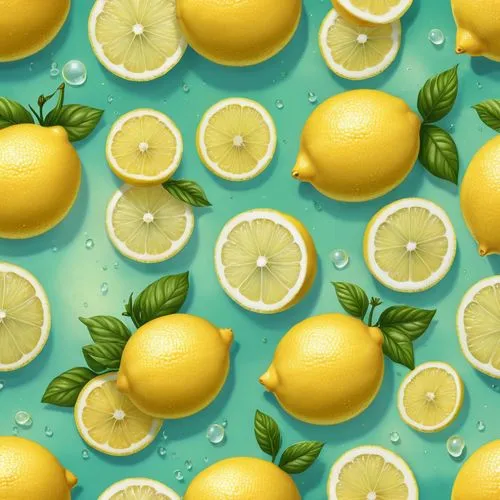 lemon background,lemon wallpaper,lemon pattern,lemons,lemon slices,slice of lemon,Illustration,Abstract Fantasy,Abstract Fantasy 11