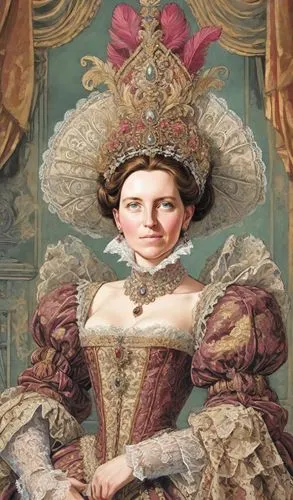 victorian lady,rococo,barberini,napoleon iii style,queen anne,napoleon bonaparte,the hat of the woman,portrait of a woman,mozartkugel,watzmannfrau,queen cage,valentino,iulia hasdeu castle,elizabeth i,victorian style,porcelaine,elizabeth ii,girl in a historic way,cepora judith,the victorian era,Digital Art,Comic