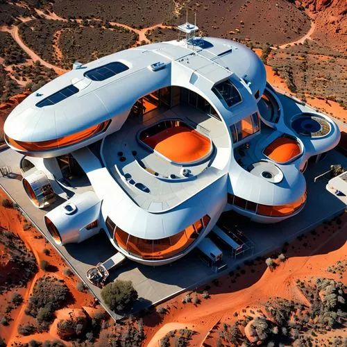 bonestell,moon base alpha-1,futuristic architecture,futuristic art museum,solar cell base,spaceship,futuristic landscape,millennium falcon,spaceports,sky space concept,spaceport,spaceship space,helipad,rescue helipad,mining facility,earthship,large home,arcology,alien ship,dunes house,Photography,General,Realistic