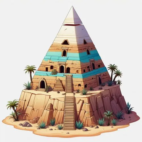 step pyramid,mypyramid,eastern pyramid,pyramid,pyramids,pyramidal,Illustration,Abstract Fantasy,Abstract Fantasy 11