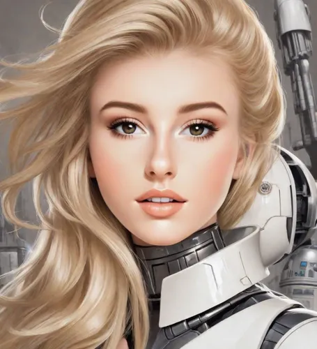 cg artwork,vector girl,sci fiction illustration,cyborg,portrait background,vector,cosmetic,cg,andromeda,digital painting,world digital painting,nova,sci fi,ai,halo,princess leia,custom portrait,stormtrooper,oil cosmetic,shepard