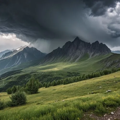 the russian border mountains,storm clouds,bucegi mountains,caucasus,landscape mountains alps,pyrenees,dolomites,stormy clouds,the alps,the landscape of the mountains,shelf cloud,western tatras,mountain meadow,thunderstorm,high alps,south tyrol,alps,tatra mountains,the mongolian-russian border mountains,bernese alps,Photography,General,Realistic