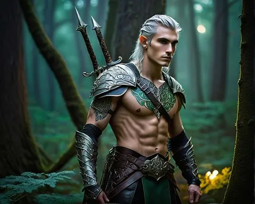 male elf,elven,wood elf,male character,dark elf,witcher,cosplay image,fantasy warrior,elven forest,cullen skink,vax figure,fantasy picture,dane axe,runes,fantasy art,swordsman,forest man,krad,grey fox,aquaman,Art,Artistic Painting,Artistic Painting 29