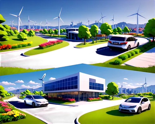 car dealership,cleantech,greentech,3d rendering,wind park,ecotech,car showroom,virtual landscape,lowpoly,ecotec,autoworld,egolf,autopia,background vector,dealership,dealerships,3d background,autopolis,ecopetrol,aerotropolis,Unique,3D,Low Poly