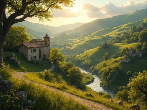 tuscany,green landscape,sound of music,home landscape,hobbiton,beautiful landscape,meadow landscape,toscane,landscape background,fantasy landscape,rolling hills,countryside,alpine landscape,shire,idyll,rivendell,bucolic,rural landscape,nargothrond,paysage,Photography,General,Realistic