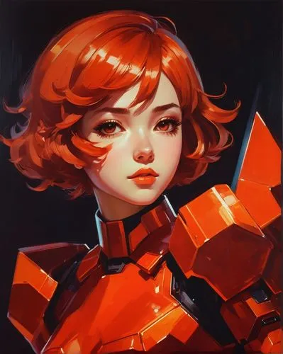 transistor,fire pearl,vector girl,meteora,minerva,fiery,nora,poppy red,candela,vector,diamond red,chrystal,aperol,mecha,magma,crimson,fire lily,fire siren,gain,orange,Conceptual Art,Fantasy,Fantasy 19