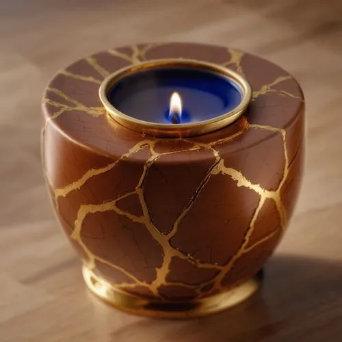 Ein Kintsugi Kerzenhalter,mosaic tealight,mosaic tea light,candle holder,votive candle,tea light holder,tealight,flameless candle,a candle,candle holder with handle,spray candle,candle wick,tea candle