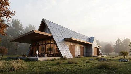 timber house,snohetta,the cabin in the mountains,forest house,house in the forest,wooden house,cubic house,3d rendering,render,log home,inverted cottage,small cabin,house in the mountains,house in mountains,cabins,sketchup,log cabin,prefab,revit,bohlin