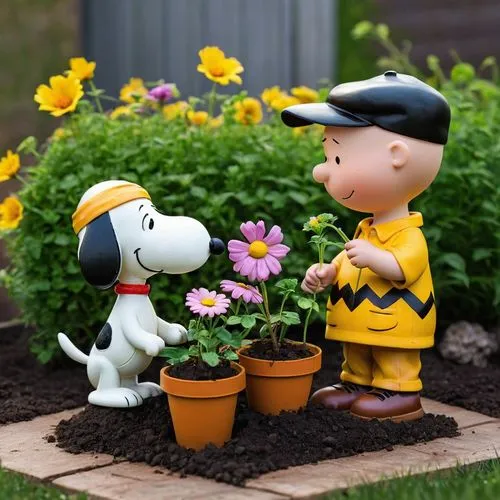 snoopy,garden decoration,peanuts,cartoon flowers,garden pot,gardening,garden decor,terracotta flower pot,wooden flower pot,lawn ornament,flower pot,flowerpot,yard art,garden ornament,flowerpots,flower bed,potted flowers,garden chrysanthemums,spring pot drive,garden chrysanthemum,Photography,Documentary Photography,Documentary Photography 14