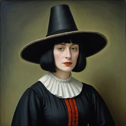 woman's hat,the hat of the woman,portrait of a woman,gothic portrait,portrait of christi,the hat-female,portrait of a girl,black hat,woman portrait,witch hat,witches' hats,artist portrait,pilgrim,woman holding pie,girl wearing hat,conical hat,self-portrait,witch's hat,women's hat,official portrait,Art,Artistic Painting,Artistic Painting 02