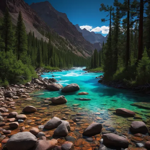 Transform your photos without paying a dime,mountain river,river landscape,moraine lake,maligne river,altai,jasper national park,mountain stream,mountain spring,xinjiang,lake moraine,flowing creek,bea