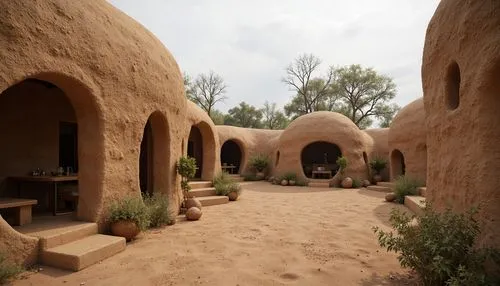 superadobe,earthship,caravansary,mudbrick,ghadames,caravanserais,caravanserai,dunes house,taroudant,clay house,dwellings,ouarzazate,yazd,archways,mud village,longhouses,bandelier,tatooine,sansar,riad