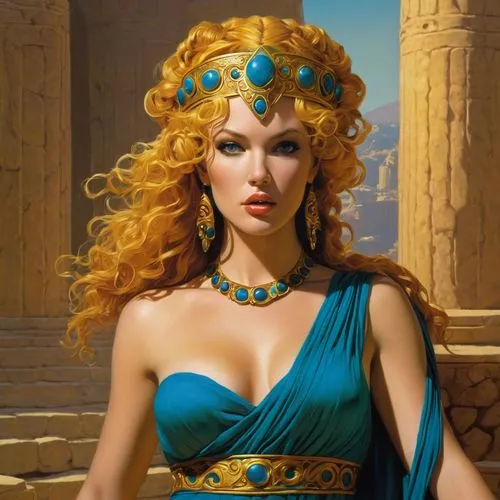 cleopatra,aphrodite,athena,artemisia,cybele,ancient egyptian girl,neoclassic,priestess,merida,orientalism,medusa,thracian,classical antiquity,fantasy art,callisto,karnak,fantasy woman,lycaenid,greek myth,greek mythology,Conceptual Art,Fantasy,Fantasy 16