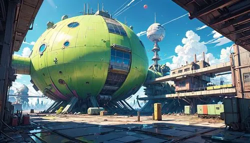 airships,cosmodrome,airship,shipyards,wildstar,homeworld,gameworld,ship yard,scrapyards,skylands,scrapyard,salvage yard,skyreach,outpost,gas planet,spaceland,refinery,scifi,space port,cyberworld,Anime,Anime,Traditional