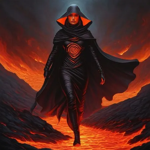 How crazy I am to follow your steps!,inferno,darth talon,magma,magneto-optical disk,lava,molten,pillar of fire,fiery,fire siren,vader,human torch,red cape,fire devil,fire angel,fire master,red super h