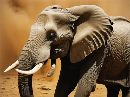 Portrait of Elephant in Dust,african elephant,african bush elephant,african elephants,elephant tusks,asian elephant,elephantine,circus elephant,tusks,indian elephant,elephant,elephants,elephant herd,p