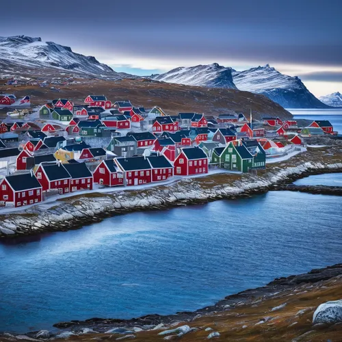 icelandic houses,faroe islands,nordland,greenland,eastern iceland,nuuk,the polar circle,fishing village,norway island,row of houses,icelanders,scandinavia,iceland,northen lights,floating huts,husavik,norway nok,seyðisfjörður,thermokarst,norway coast,Art,Classical Oil Painting,Classical Oil Painting 06