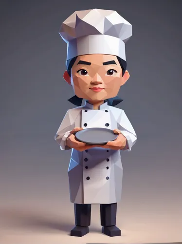 chef,chef's uniform,chef hat,chef hats,men chef,pastry chef,chef's hat,fondant,stylized macaron,chefs,teppanyaki,asian cuisine,3d model,chefs kitchen,cook,pizza supplier,waiter,caterer,chocolatier,nori,Unique,3D,Low Poly