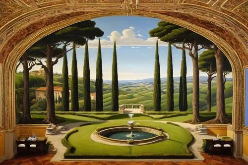 orangerie,villa d'este,perugino,pergola,villa balbianello,tuscan,giardino,villa cortine palace,loggia,secret garden of venus,villa balbiano,toscane,orangery,toscana,palladianism,philbrook,caramoor,giarratano,parterre,belvedere,Illustration,Retro,Retro 16