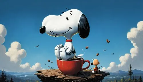 snoopy,peanuts,dog illustration,fall animals,autumn icon,flying dogs,autumn hot coffee,autumn chores,dalmatian,jack russel,fall season,in the fall,cup of cocoa,marshmallows,st bernard outdoor,great dane,doghouse,hot cocoa,marshmallow art,in the bowl,Conceptual Art,Fantasy,Fantasy 12