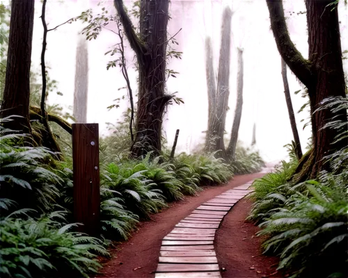 forest path,hiking path,wooden path,pathway,the mystical path,levada,endor,forest walk,foggy forest,pathways,trail,the path,nature trail,rainforests,tree top path,fromme,sempervirens,boardwalks,northwest forest,titirangi,Conceptual Art,Sci-Fi,Sci-Fi 13