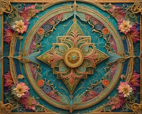 floral ornament,decorative fan,art nouveau design,art nouveau,kaleidoscope art,art nouveau frame,mandala,boho art,rangoli,golden wreath,art deco ornament,art nouveau frames,mandala framework,circular ornament,ornament,mandalas,flower mandalas,decorative art,ornate,wall decoration,Art,Classical Oil Painting,Classical Oil Painting 28