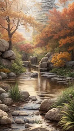 landscape background,river landscape,brook landscape,autumn background,autumn landscape,mountain stream,background with stones,nature landscape,fantasy landscape,forest landscape,fall landscape,autumn scenery,flowing creek,japanese garden,japan landscape,mountain spring,background view nature,colored pencil background,japanese floral background,cartoon video game background,Common,Common,Natural