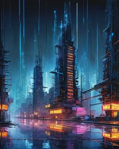 cybercity,futuristic landscape,cityscape,metropolis,cybertown,cyberport,cyberpunk,coruscant,cyberia,fantasy city,microdistrict,cyberworld,dystopian,areopolis,cyberscene,city at night,polara,destroyed city,city skyline,city cities,Conceptual Art,Graffiti Art,Graffiti Art 08