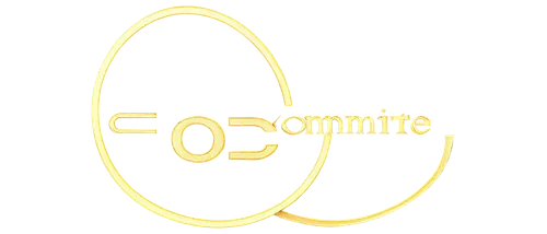 Circular logo, committee emblem, golden font, bold sans-serif text, "CC" initials, interconnected rings, 3D metallic effect, reflective surface, chrome material, futuristic design, centered compositio