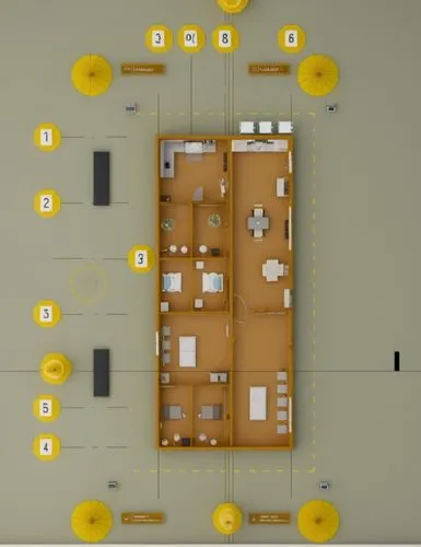 an overhead view of a yellow living room with yellow chairs,pcb,floorplan,floorplan home,cemboard,electrical planning,pcbs,Photography,General,Realistic