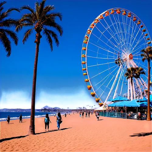 ferris wheel,seaside resort,santa monica,californie,roue,santa monica pier,santamonica,high wheel,nizza,californian,croisette,umbrella beach,beautiful beach,californica,bicycle wheel,big wheel,californias,beach scenery,jumeirah beach,california,Art,Classical Oil Painting,Classical Oil Painting 44