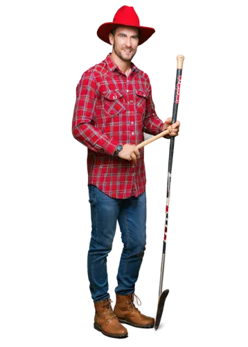 lumberjack,lumberjack pattern,janitor,cowboy plaid,woodsman,monoski,broom,tradesman,hill billy,dane axe,farmer,beagador,rodeo clown,pallet jack,buffalo plaid red moose,farmer in the woods,gardener,rake,brawny,garden tool,Illustration,Retro,Retro 06