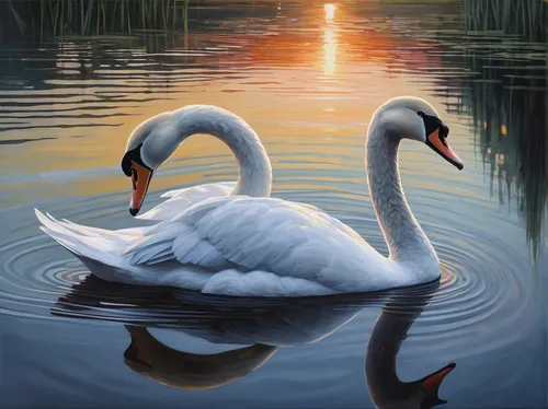 swan pair,constellation swan,swan boat,swan lake,swans,swan on the lake,trumpeter swans,white swan,trumpeter swan,swan,tundra swan,canadian swans,trumpet of the swan,mute swan,swan cub,mourning swan,young swan,the head of the swan,swan family,young swans,Conceptual Art,Oil color,Oil Color 05