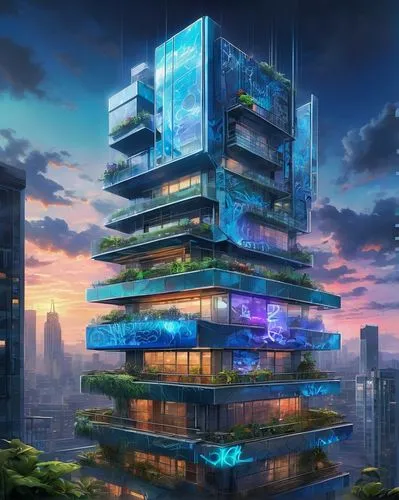 futuristic architecture,skyscraper,sky apartment,the skyscraper,futuristic landscape,arcology,cybercity,cybertown,sedensky,skyscraping,cyberport,skycraper,megapolis,hypermodern,skyscraper town,sky space concept,cube stilt houses,residential tower,kimmelman,ecotopia,Conceptual Art,Graffiti Art,Graffiti Art 09