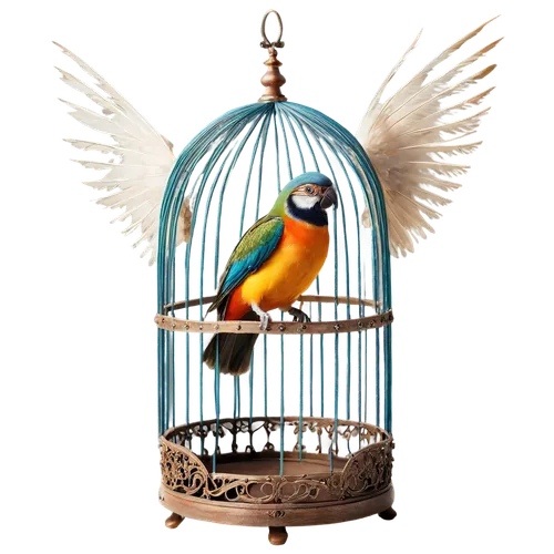 cage bird,bird cage,decoration bird,birdfeeder,birdcage,canary bird,red feeder,wind chime,glass yard ornament,tickell's blue flycatcher,aguiluz,birdcages,songcatcher,budgie,birds gold,sun conure,ornamental bird,baltimore oriole,sun parakeet,jailbird,Conceptual Art,Oil color,Oil Color 09