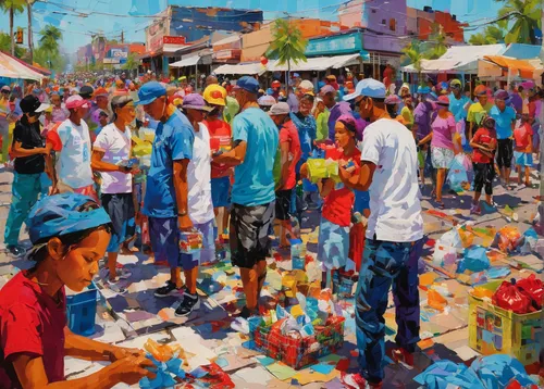 fruit market,large market,vendors,the market,market,banana box market,vegetable market,hippy market,market stall,fish market,meticulous painting,flea market,art painting,marketplace,photo painting,farmer's market,farmers market,street artists,covered market,souk,Conceptual Art,Oil color,Oil Color 07