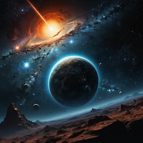 space art,planetary system,exoplanet,alien planet,astronomy,planets,inner planets,celestial bodies,lunar landscape,moon and star background,planet eart,asteroid,galilean moons,outer space,alien world,binary system,planet,asteroids,space,fire planet,Conceptual Art,Fantasy,Fantasy 10