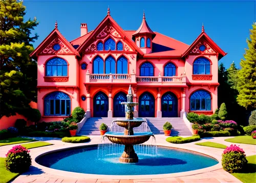 fairy tale castle,fairytale castle,mansion,magic castle,dreamhouse,model house,victorian house,broadmoor,disneyland park,whipped cream castle,disney castle,3d render,fountain lawn,water palace,fantasyland,neverland,chateau,frederic church,victorian,mansions,Photography,Documentary Photography,Documentary Photography 09