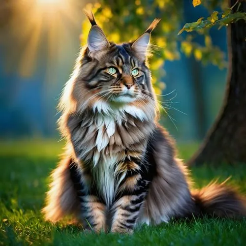 siberian cat,maincoon,british longhair cat,longhaired,thunderclan,majestic nature,Photography,General,Fantasy