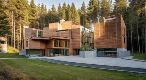 timber house,house in the forest,corten steel,cubic house,modern house,modern architecture,wooden house,dunes house,house in the mountains,cube house,log home,eco-construction,the cabin in the mountai