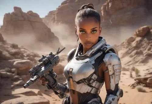 alien warrior,female warrior,tassili n'ajjer,desert fox,symetra,petra,nova,mercenary,neottia nidus-avis,warrior woman,shepard,widow,cyborg,droid,graphics,concept art,sci fi,desert flower,infiltrator,war machine,Photography,Commercial