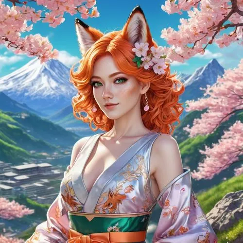 japanese sakura background,kitsune,fantasy portrait,nami,springtime background,sakura blossom,fantasy picture,amaterasu,spring background,komachi,sakura background,hanami,miqati,spring blossoms,tomoe,kittani,world digital painting,the cherry blossoms,spring blossom,momiji,Photography,Fashion Photography,Fashion Photography 02