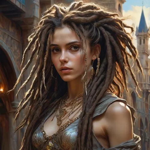 fantasy portrait,fantasy art,fantasy picture,rapunzel,world digital painting,fantasy woman,the enchantress,cg artwork,girl in a historic way,full hd wallpaper,dreadlocks,female warrior,mystical portrait of a girl,elven,heroic fantasy,fantasy warrior,city ​​portrait,sci fiction illustration,romantic portrait,3d fantasy,Photography,Fashion Photography,Fashion Photography 01