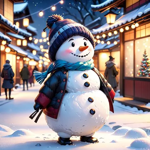 christmas snowman,disney baymax,snowman,olaf,snowman marshmallow,christmas snowy background,Anime,Anime,Cartoon