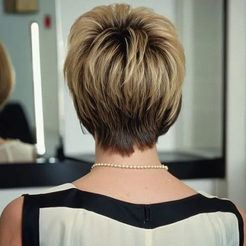 back of head,asymmetric cut,short blond hair,chignon,shoulder length,pixie cut,updo,management of hair loss,hair shear,bowl cut,bob cut,woman's backside,pixie-bob,neck,half profile,sigourney weave,shorn,layered hair,hair loss,golden cut,Photography,General,Realistic