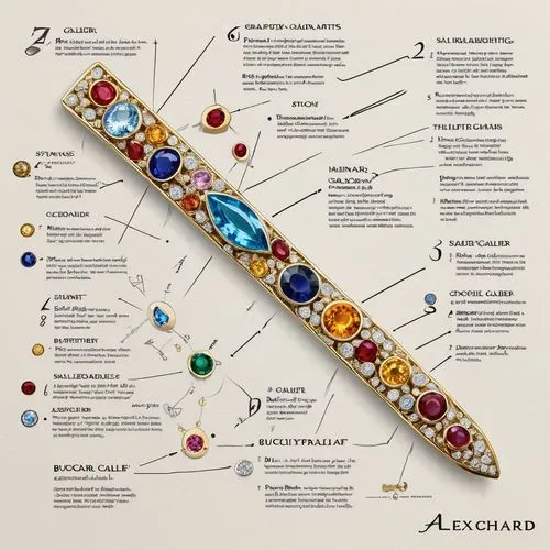 an old antique jeweled brooch has been made,mezuzah,chopard,scabbard,bracelet jewelry,diademed,sorasuchart,Unique,Design,Infographics